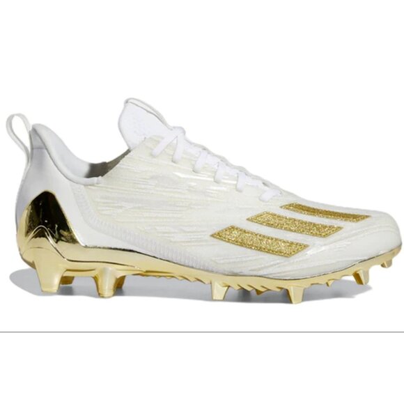 Adidas AdiZero Primeknit Football Cleats GX5122 White/Gold Men\'s size 8 NEW main image 13